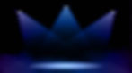 Illustration of a stage featuring a spotlight, highlighting the performance area in a theatrical setting.