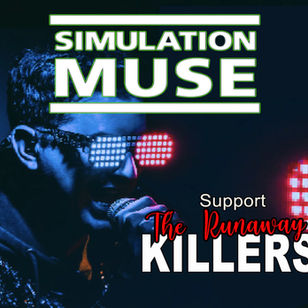 SIMULATION MUSE + SUPPORT artwork for the live show at The Northcourt LIVE in Abingdon, Oxfordshire.
