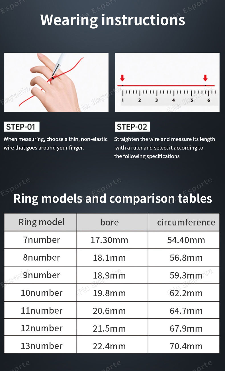 Thumbnail: Smart Ring Multifunctional Rings Health Monitoring Heart Rate Blood OXygen IP68 