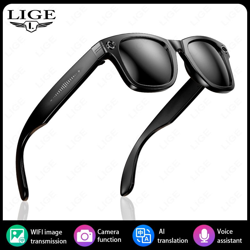 Thumbnail: Smart Glasses 8 Million Pixels Recording Videos AI Photo Recognition Answer Tran