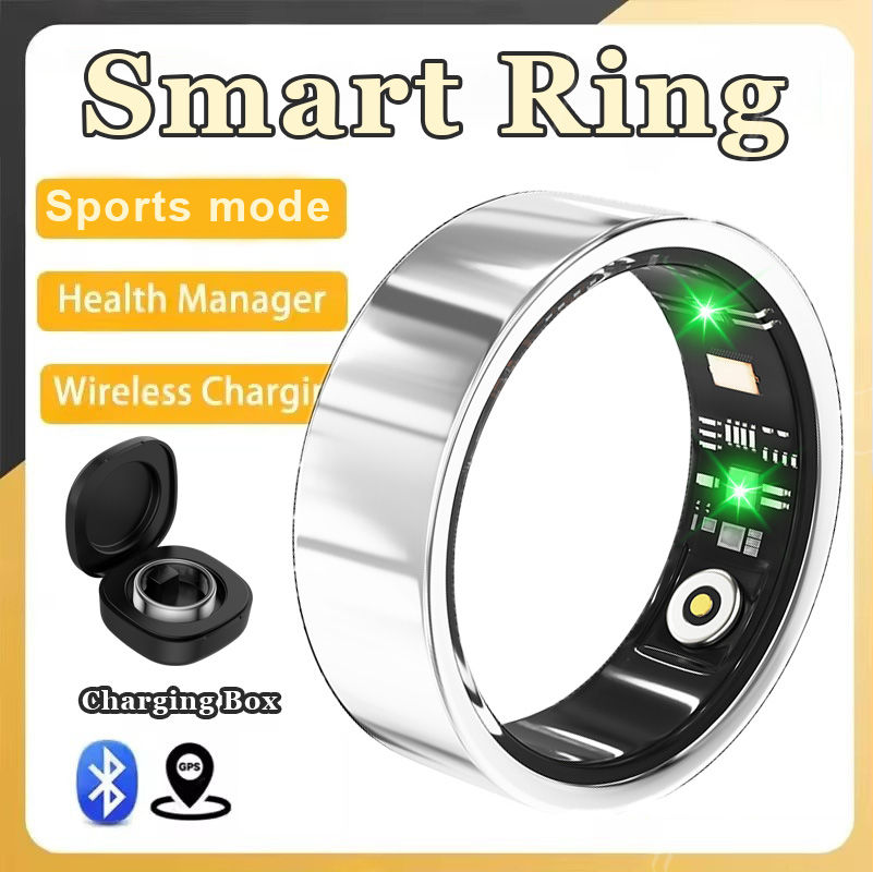 Thumbnail: Smart Ring Multifunctional Rings Health Monitoring Heart Rate Blood OXygen IP68 