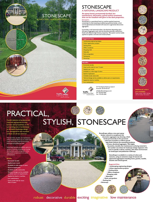 markurious marketing communiaions portfolio four page brochure
