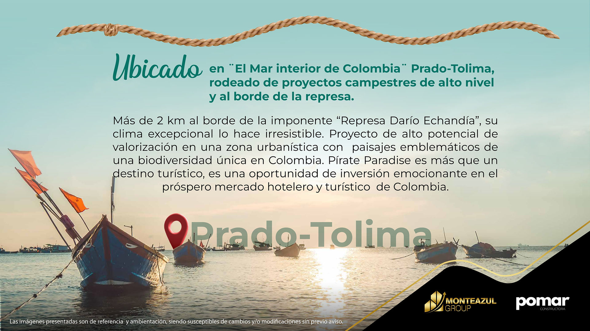 ubicación PIRATE PARADISE | PROYECTO DE INVERSIÓN TURÍSTICA EN PRADO, TOLIMA