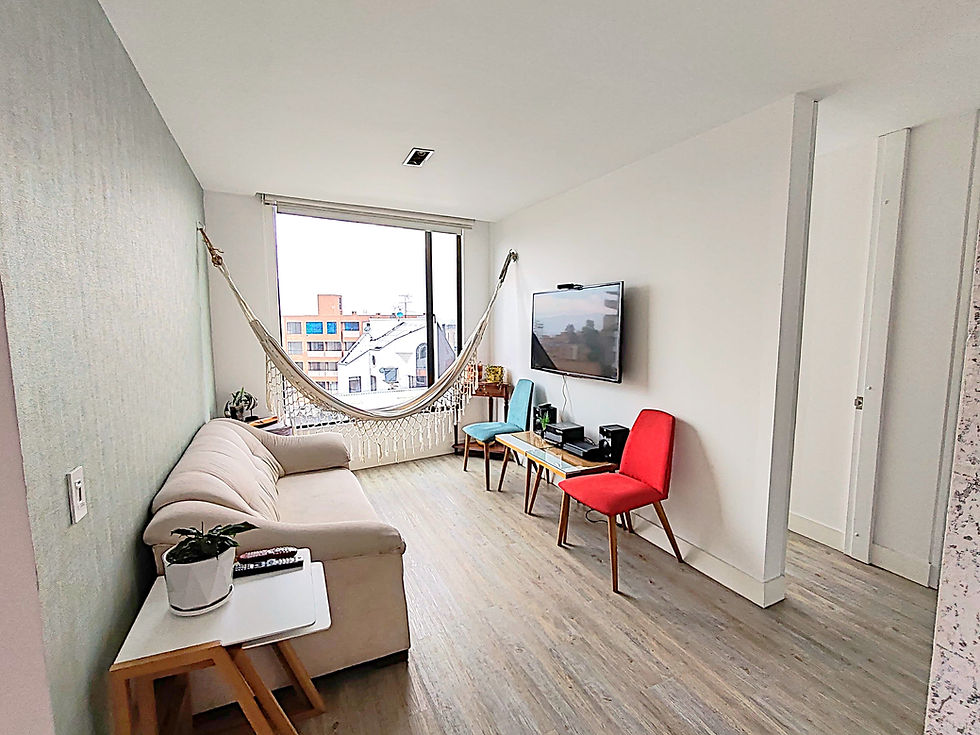 Miniatura: Apartamento en venta 2 habitaciones, 2 baños, 2 garajes, estudio, El Castillo Chapinero Bogotá