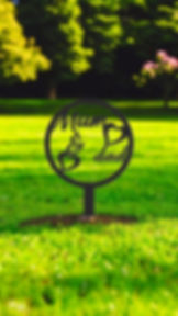 Mum & Dad Circular Memorial Grave and Garden Spike – A Loving Tribute