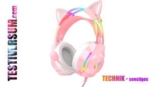 ONITOON Gaming Headset mit Katzenohren