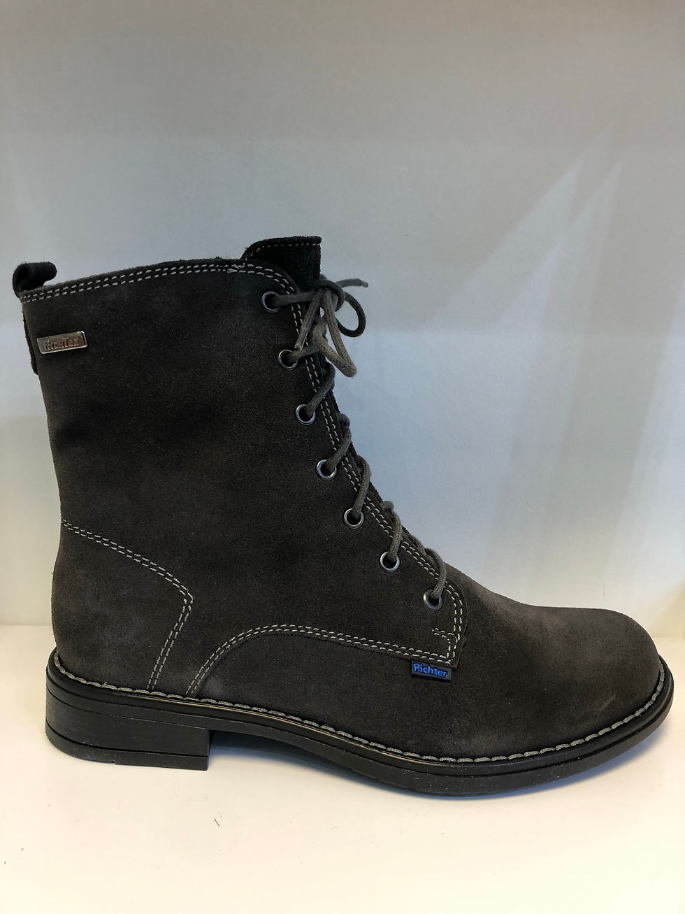 Richter Waterproof Lace-up Boot (grey suede)