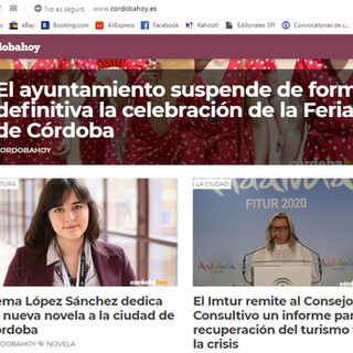 El periódico Córdoba Hoy publica una noticia sobre 'Cuentos para no olvidar'