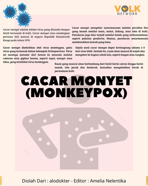 Cacar Monyet jadi Perbincangan, Apasih Cacar Monyet ini?
