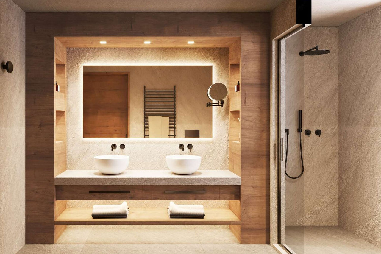 Salle de bains, Valtur Cervinia Cristallo Ski Resort
