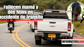 Madre y dos hijos pierden la vida en accidente de transito