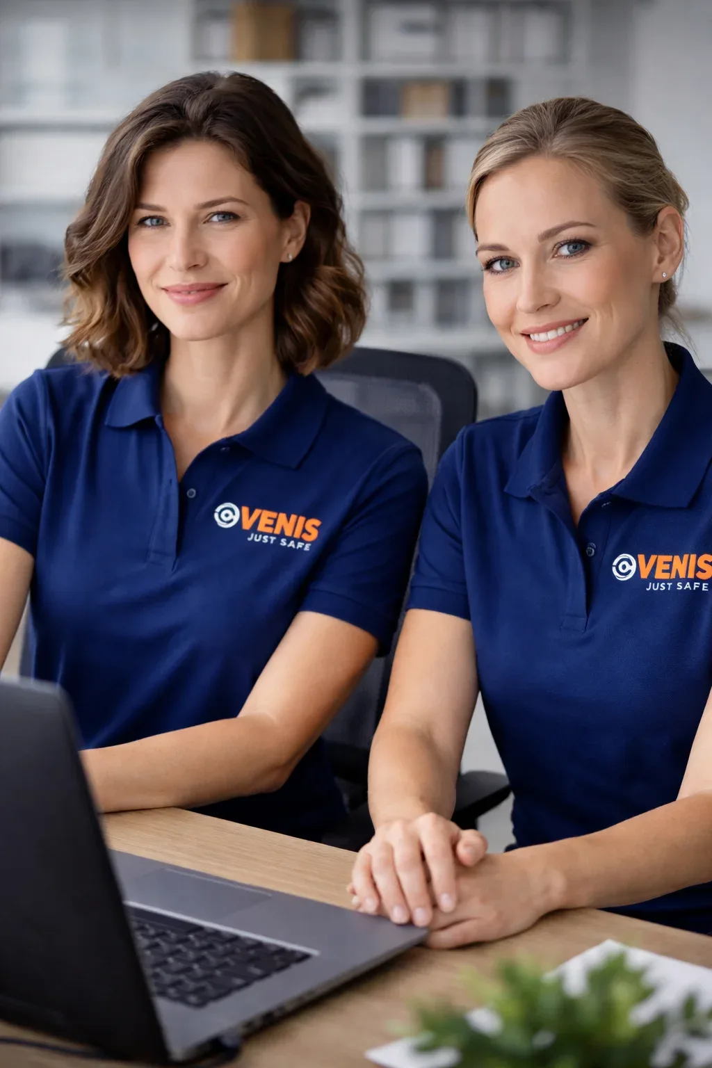 Zwei VENIS-Mitarbeiterinnen am Arbeitsplatz