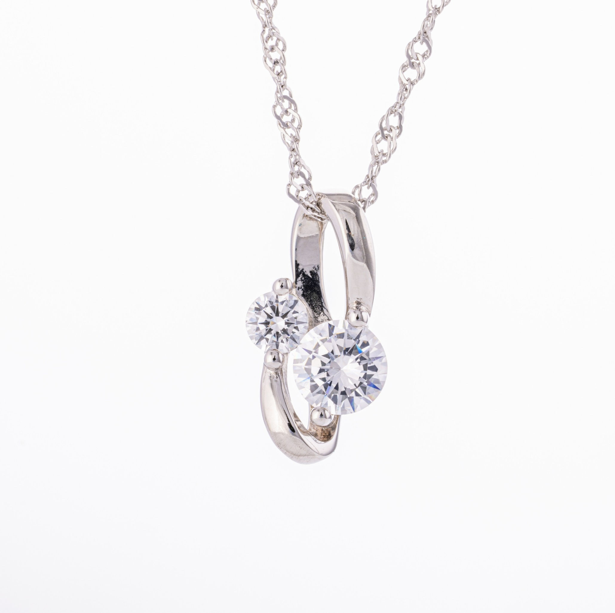 Monarch 'Stand By Me' Cara Mia Simulated Diamond Pendant