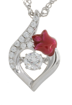 Enchanted 'Love And Passion' Cara Mia Simulated Diamond Pendant