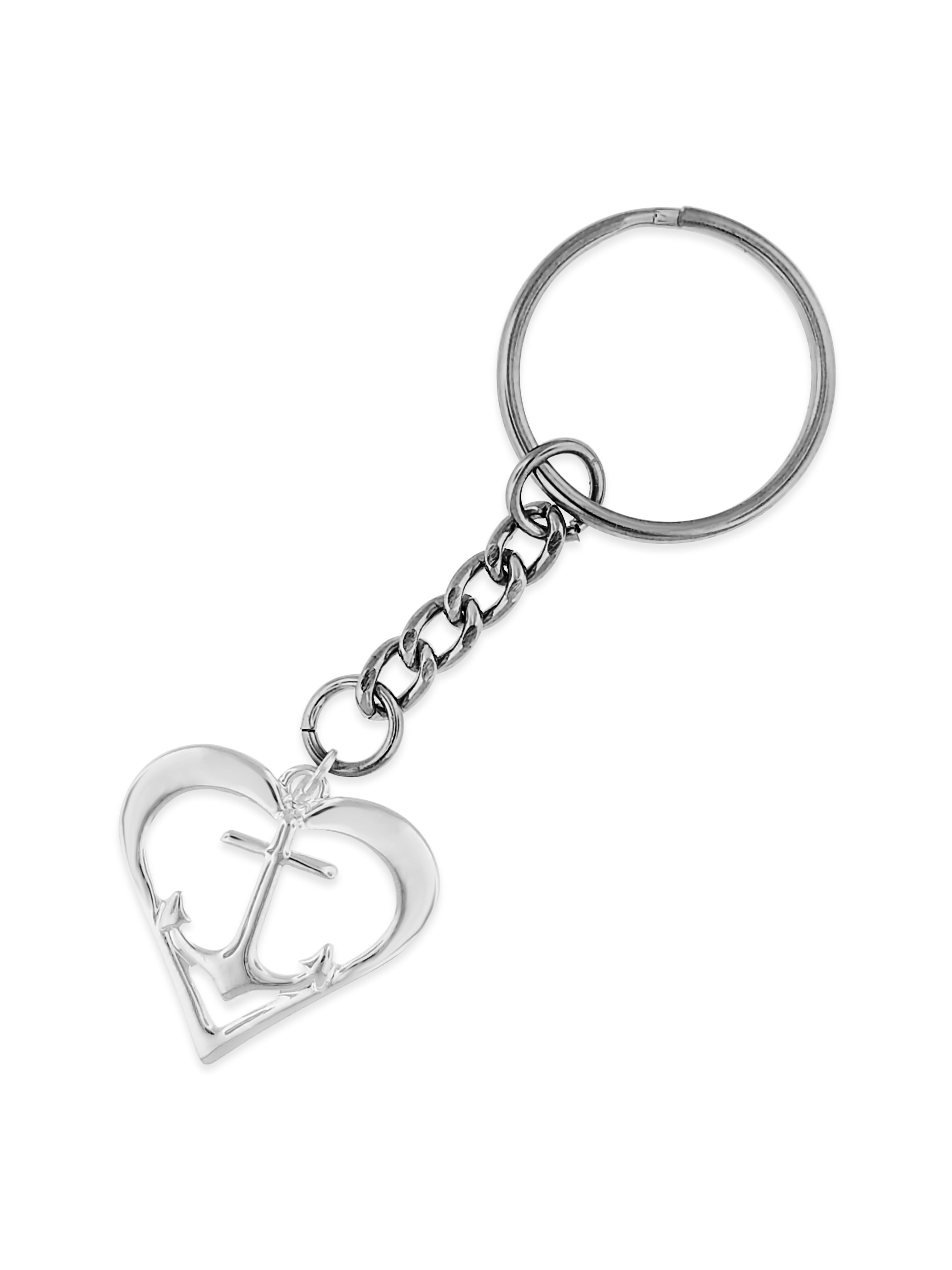 Heart Anchor Key Chain