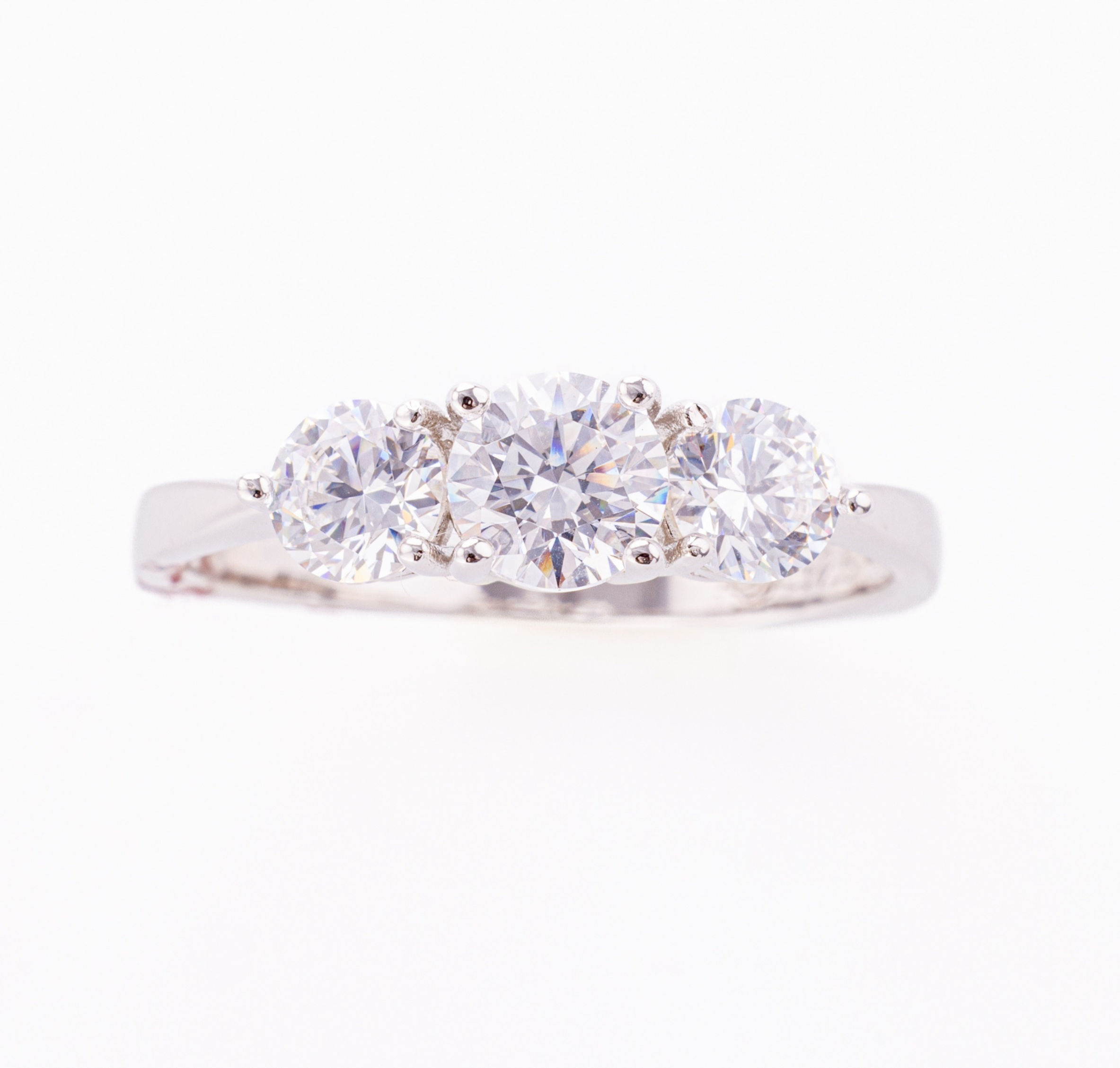 Monarch 3 Stone - Cara Mia Simulated Diamond Ring