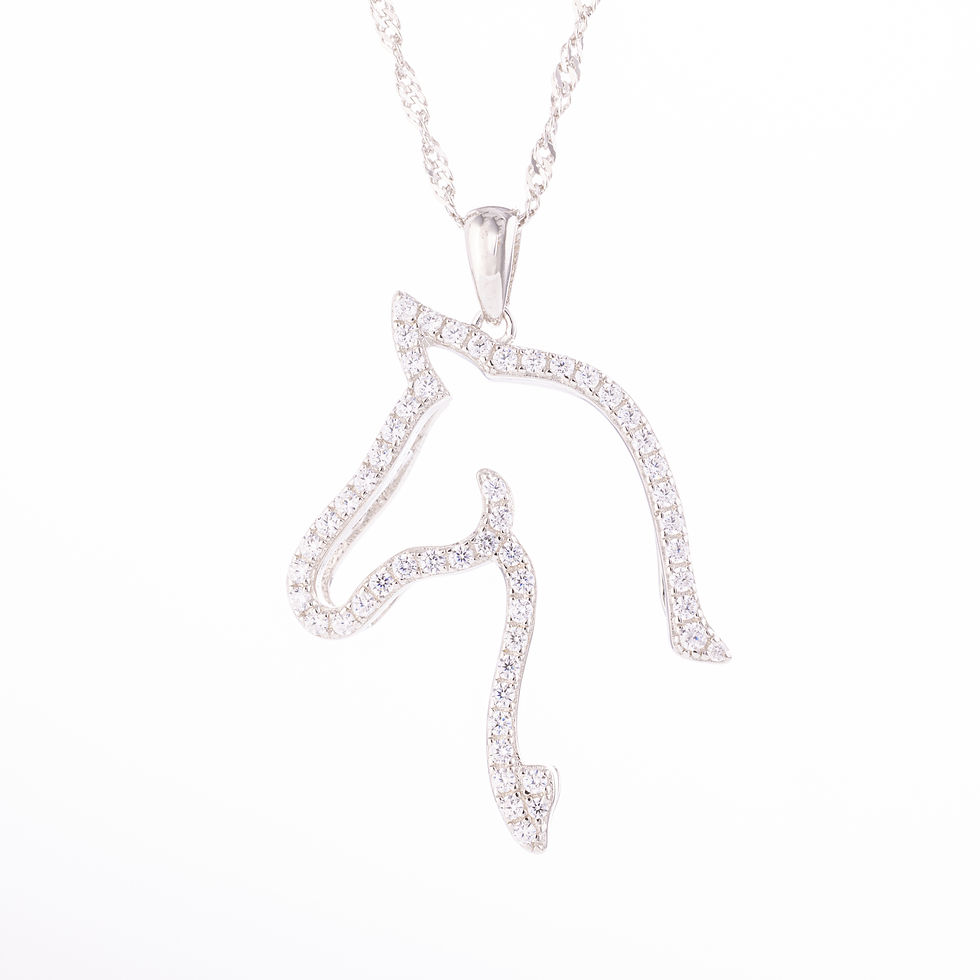 Monarch 'Large Horse' Cara Mia Simulated Diamond Pendant