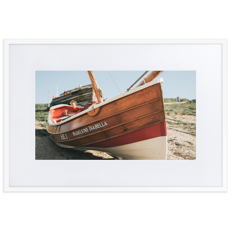 Thumbnail: Flamborough Fishing Boat - Framed Print