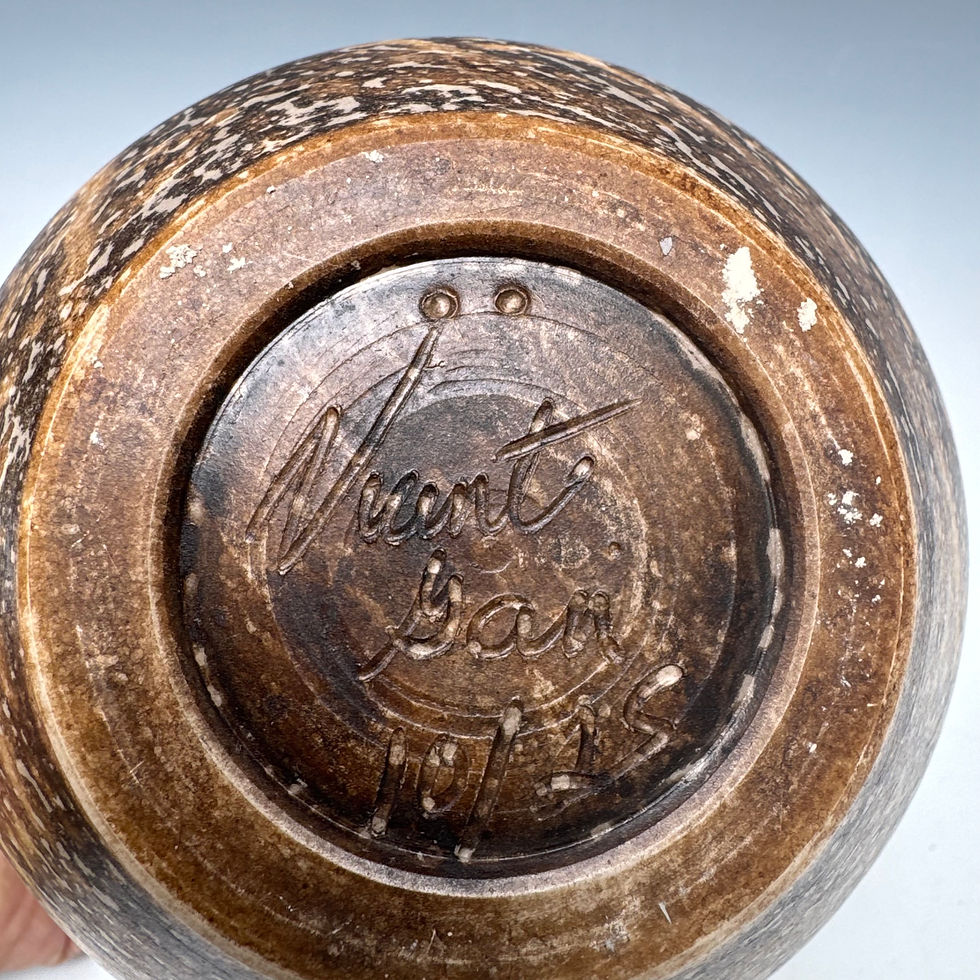 Thumbnail: Obvara fired Stoneware Vase 6.25“ x  6”
