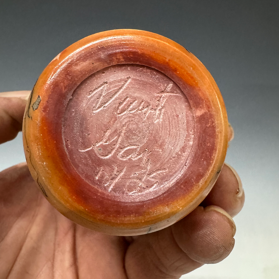 Thumbnail: Smoked Stoneware vase -  3.75” x  3”