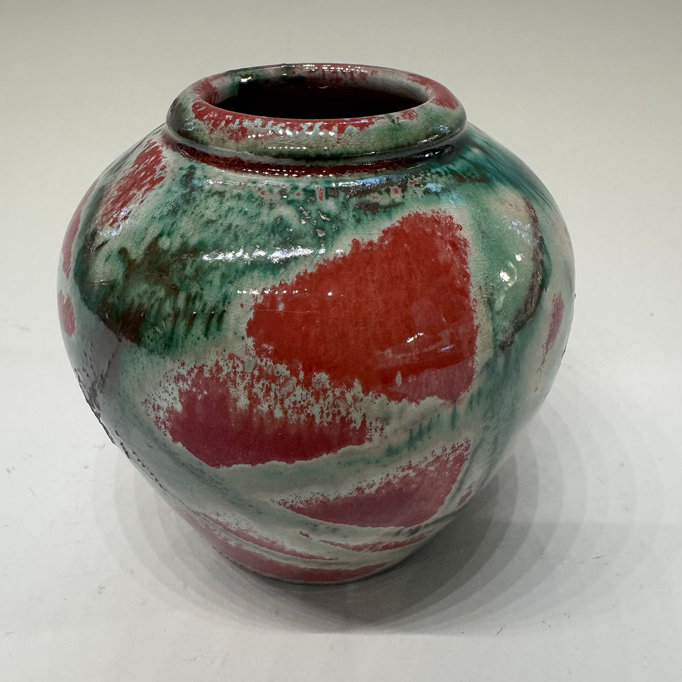 Thumbnail: Decorative Luster vessel - 4.5” x 4.75”