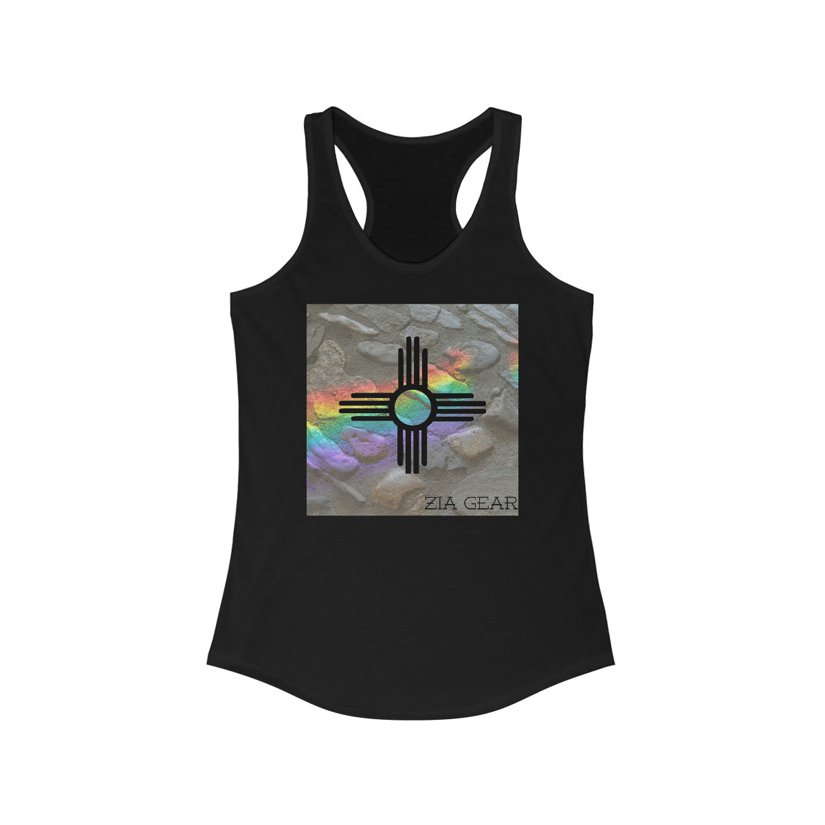 ZiaGear ReflectiveRainbow: Women's Ideal Racerback Tank