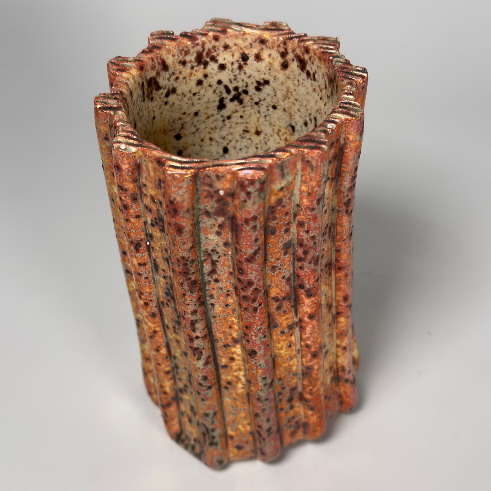 Thumbnail: Decorative Luster vessel - 6" x 3.5"