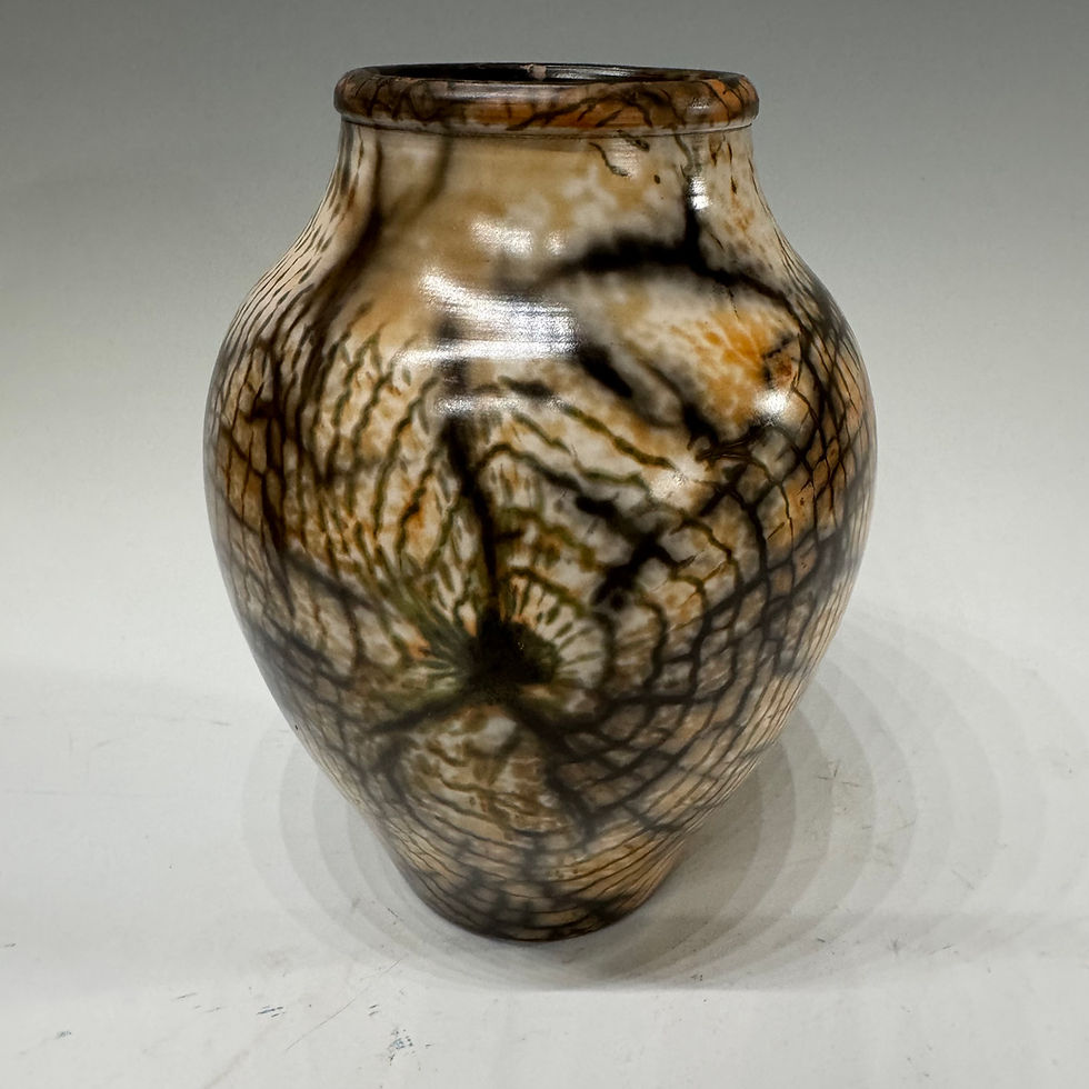 Thumbnail: Saggar fired Vase 8.25“ x 6.25“