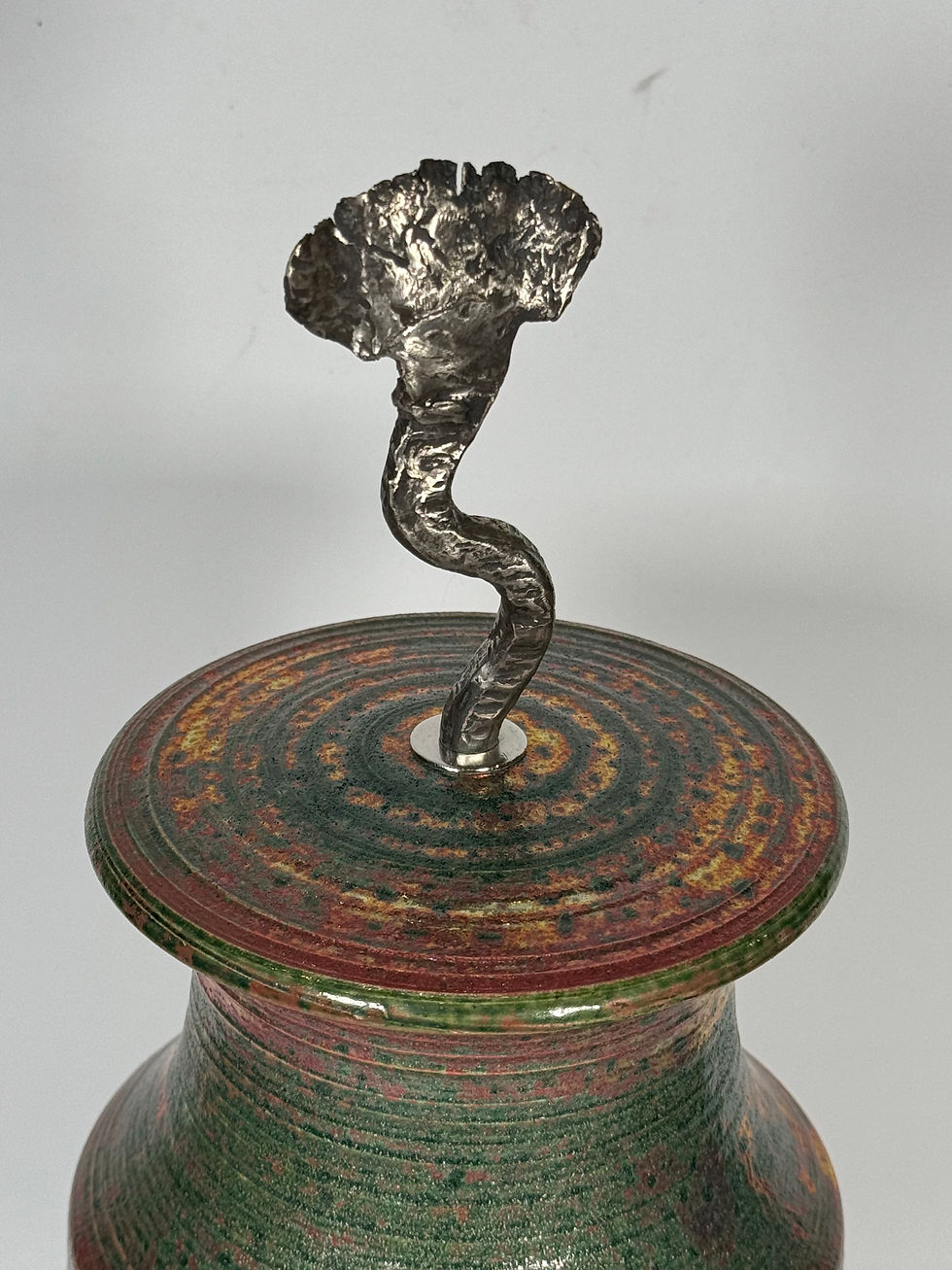 Thumbnail: Decorative Vessel  15" (11.25 w/o handle) X 5.25"