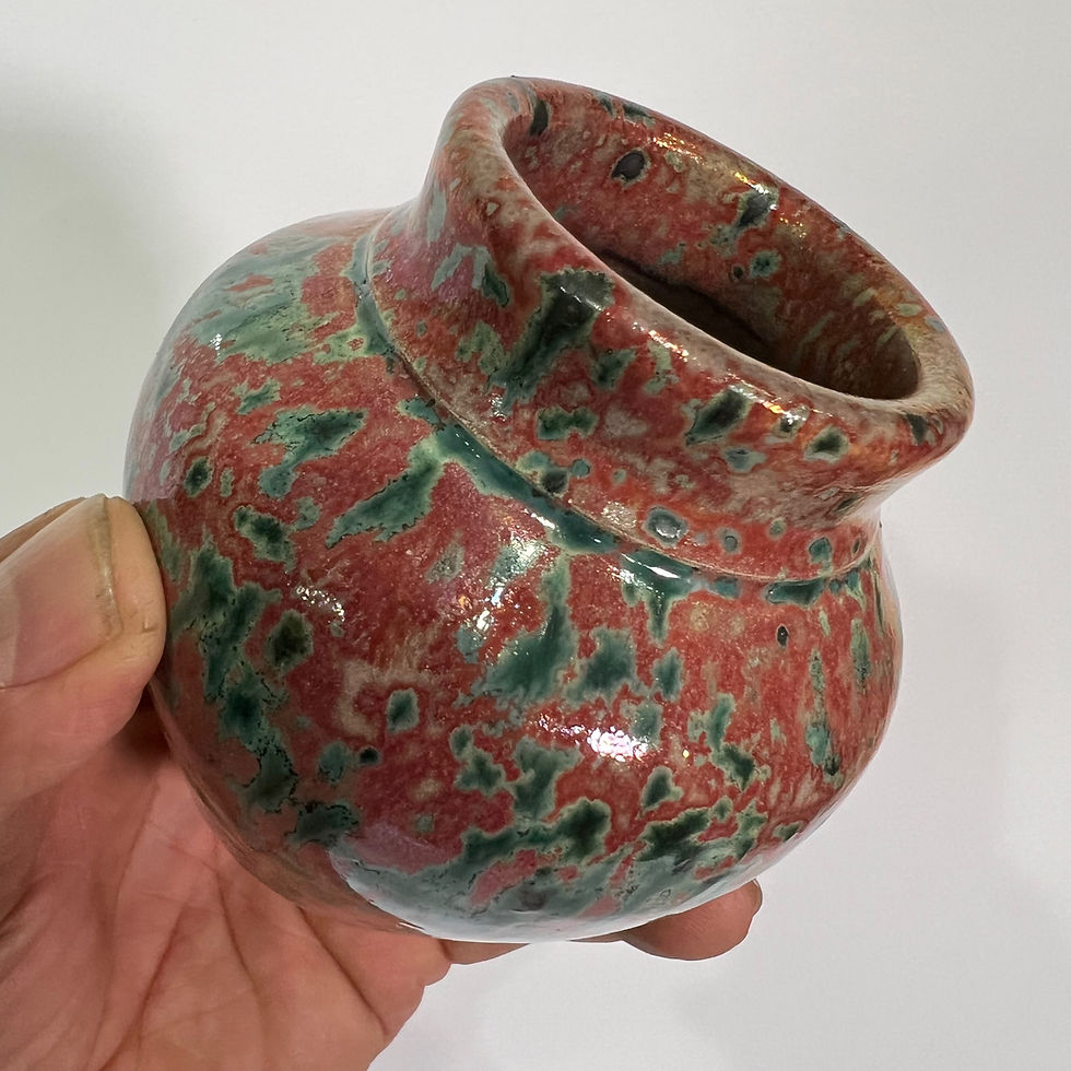 Thumbnail: Decorative Luster Vessel 3 3/4 “ X 3 1/2 “