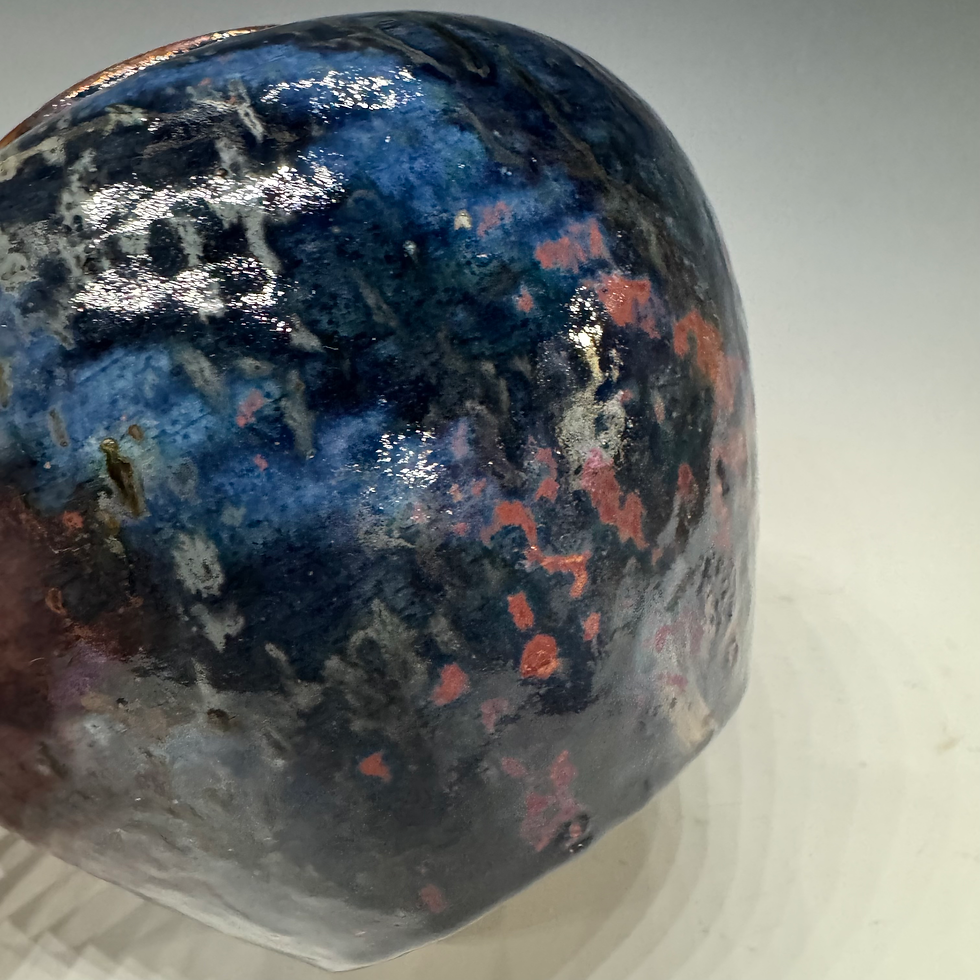 Thumbnail: Raku-fired luster Vessel  5.5“ x 6.25”