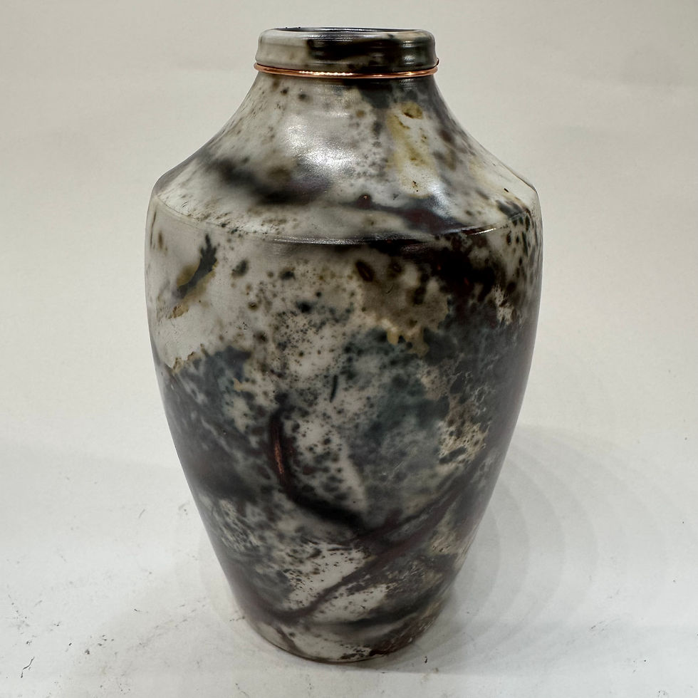 Thumbnail: Saggar fired Vase 6.25“ x 4“