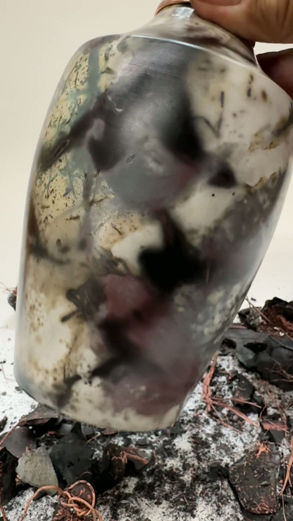 Thumbnail: Saggar fired Vase 6.25“ x 4“