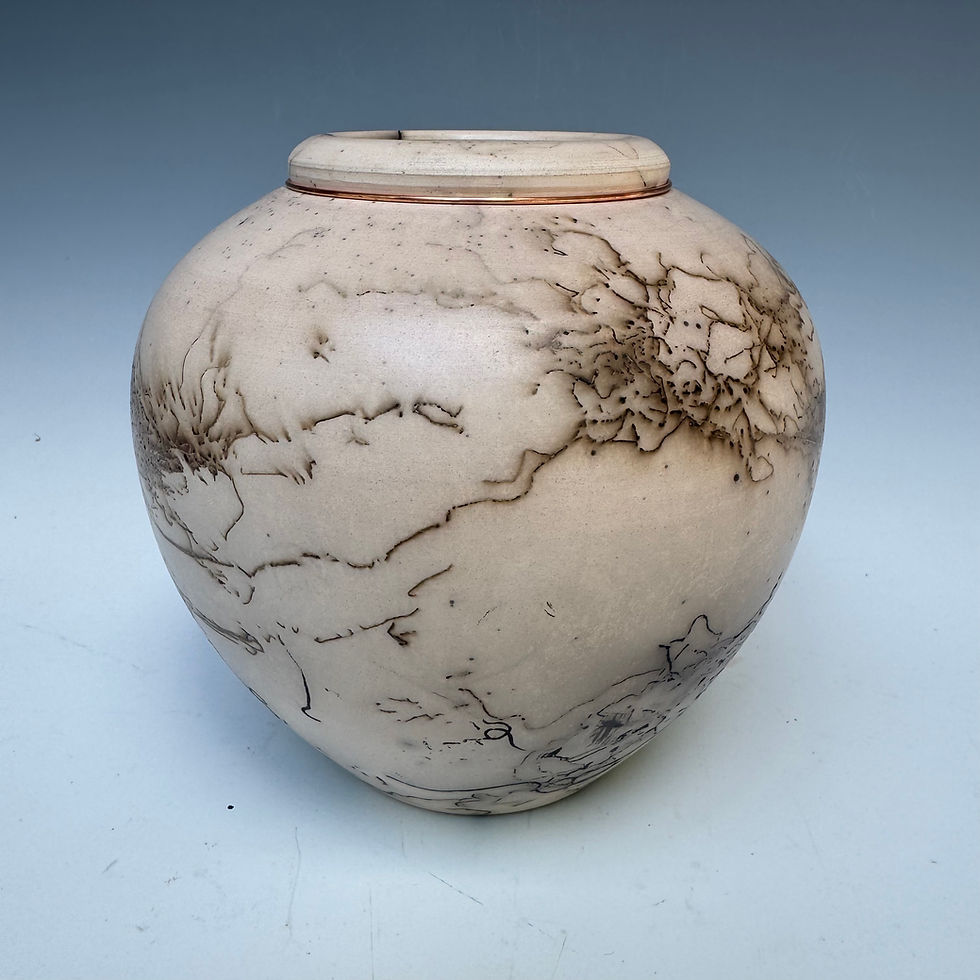 Thumbnail: Smoked Stoneware Vase -  6” x  6.25”