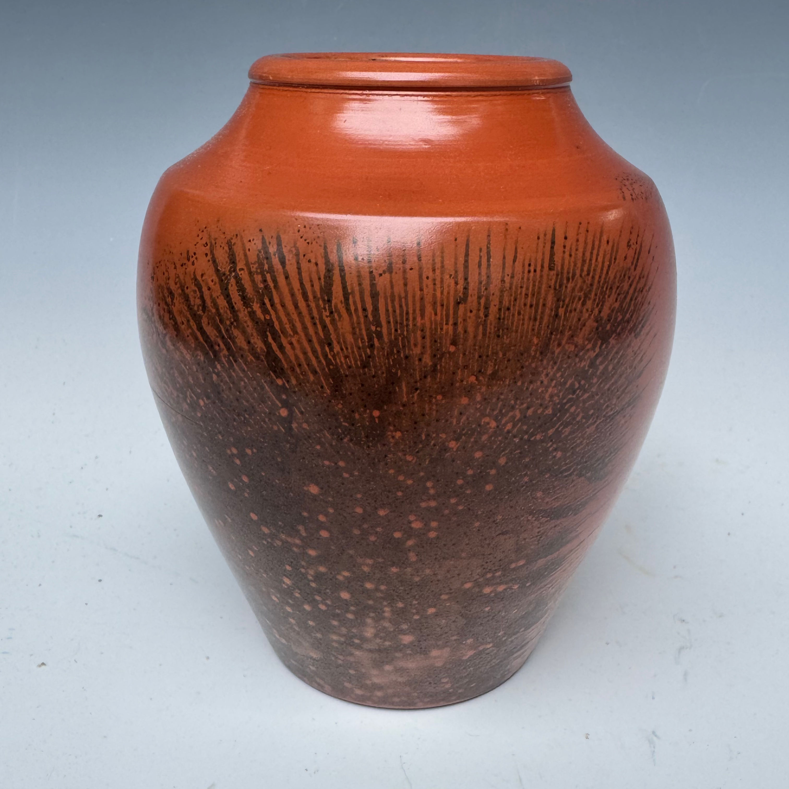 Obvara fired Porcelain Vase 5.75“ x 4.75“