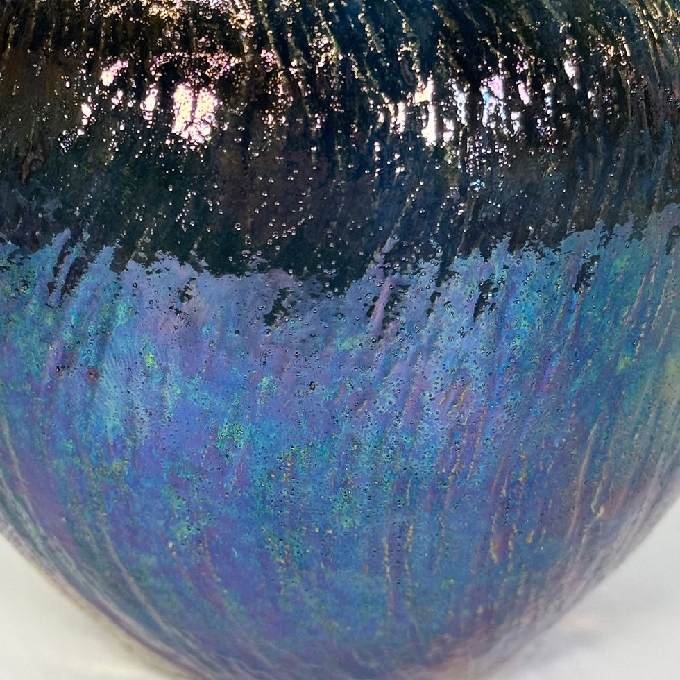 Thumbnail: Raku-fired Luster Vessel  5 3/8” x 5 1/4”