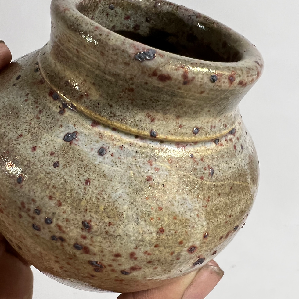 Thumbnail: Decorative Luster Vessel 3 75" x 3.5"