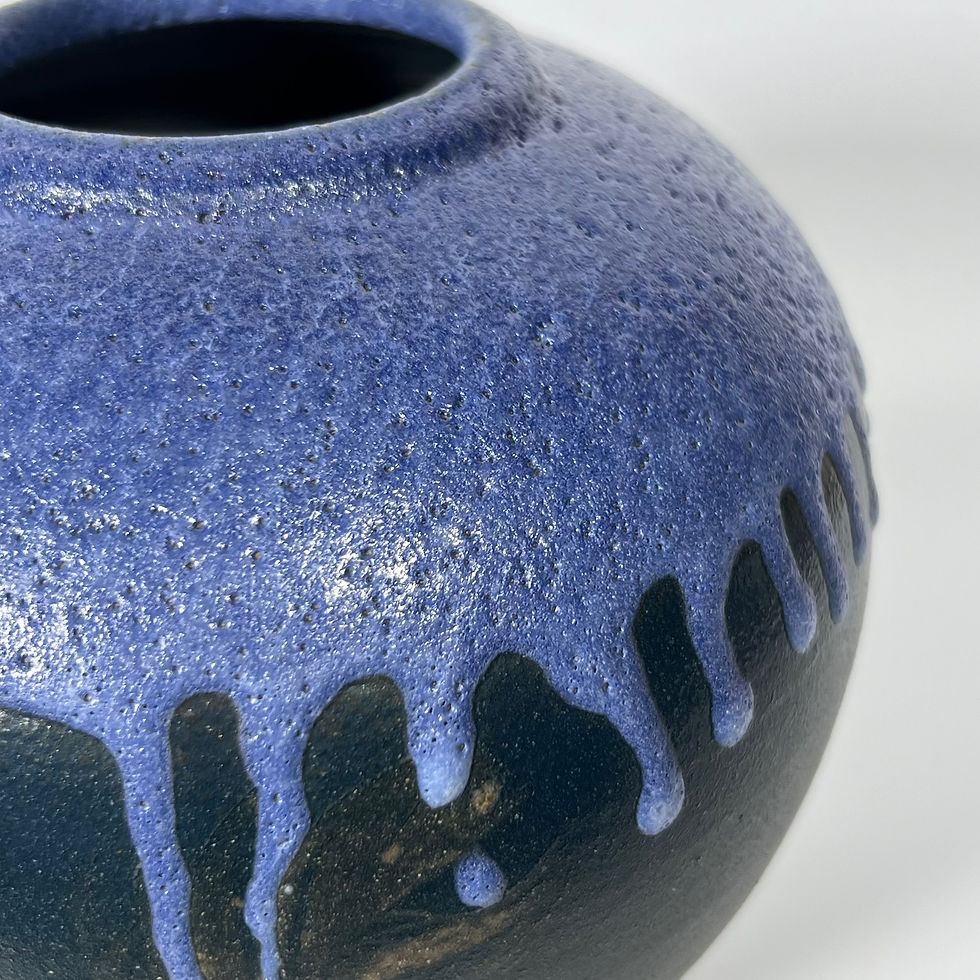 Thumbnail: Ghost Feather Vase - 6.5" x 6.5"