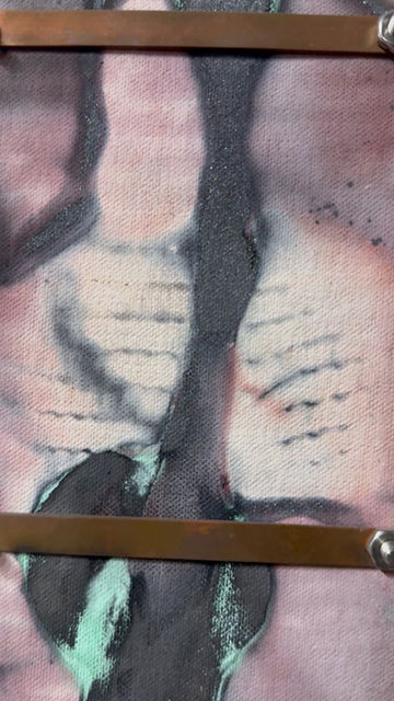 Thumbnail: Saggar fired Wall piece,   19 1/2 X 6" x 3/4