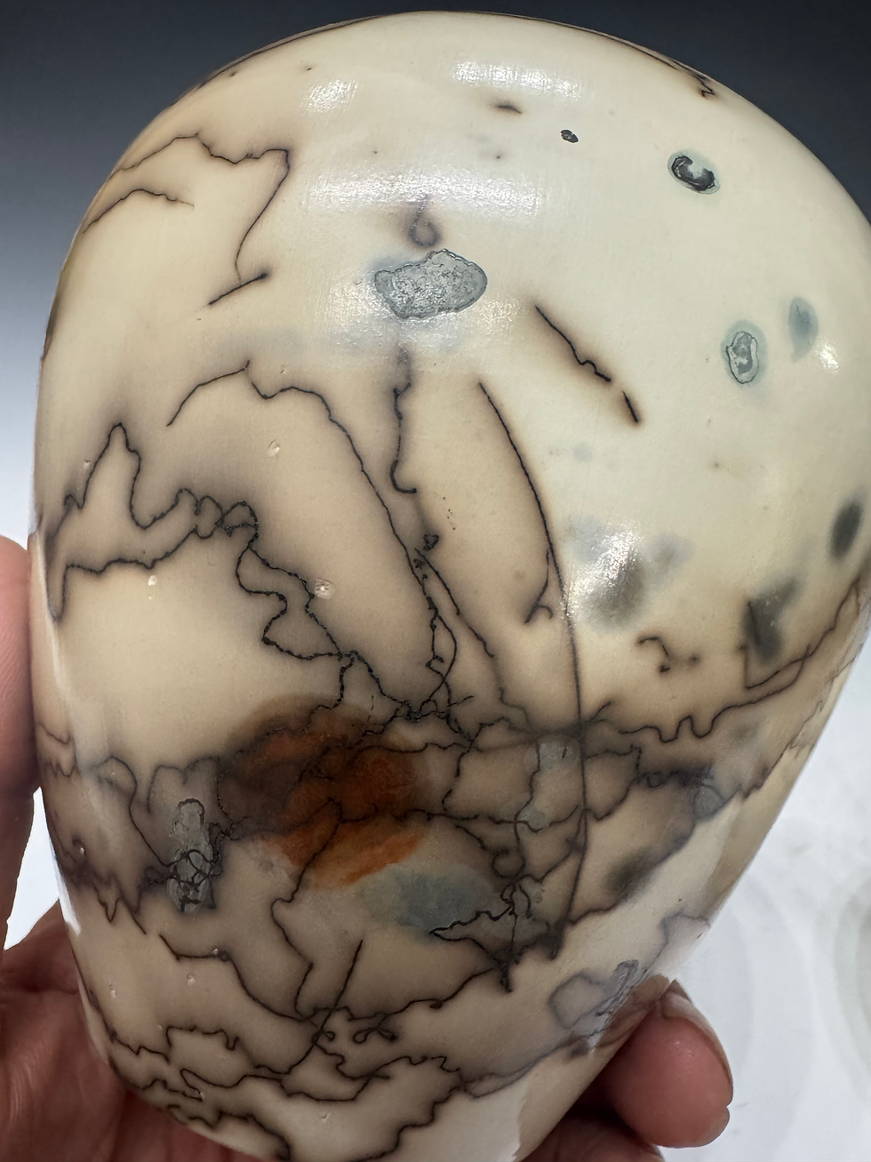 Thumbnail: Smoked Stoneware vase -  6” x  5.25”