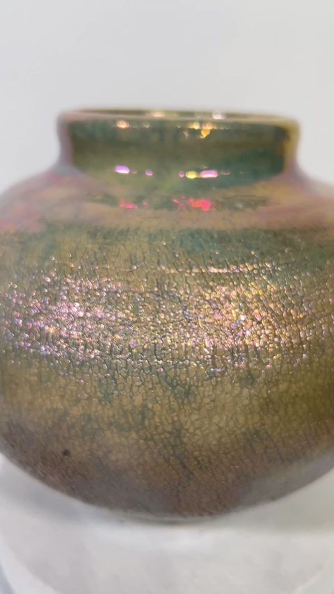 Thumbnail: Decorative Luster vessel  6 3/4" x 7 7/8"