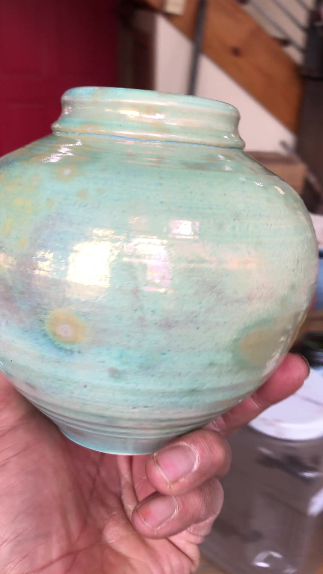 Luster Vessel 5.75" x 6"