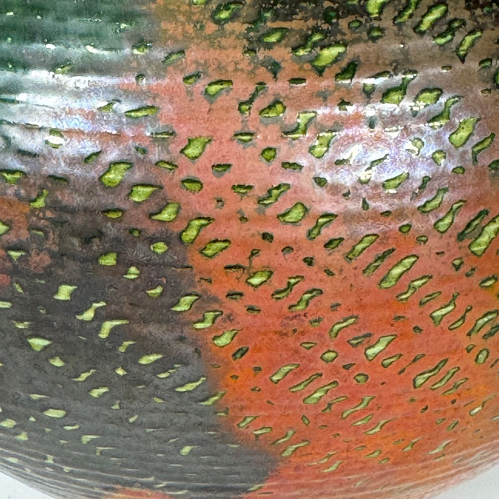 Thumbnail: Raku-fired Vessel 10 3/4" x  10"