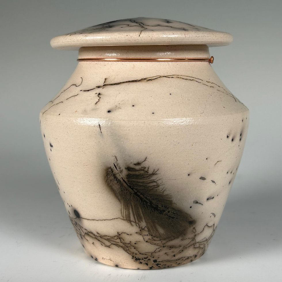 Thumbnail: Smoked Lidded Vessel  4.75”x4”