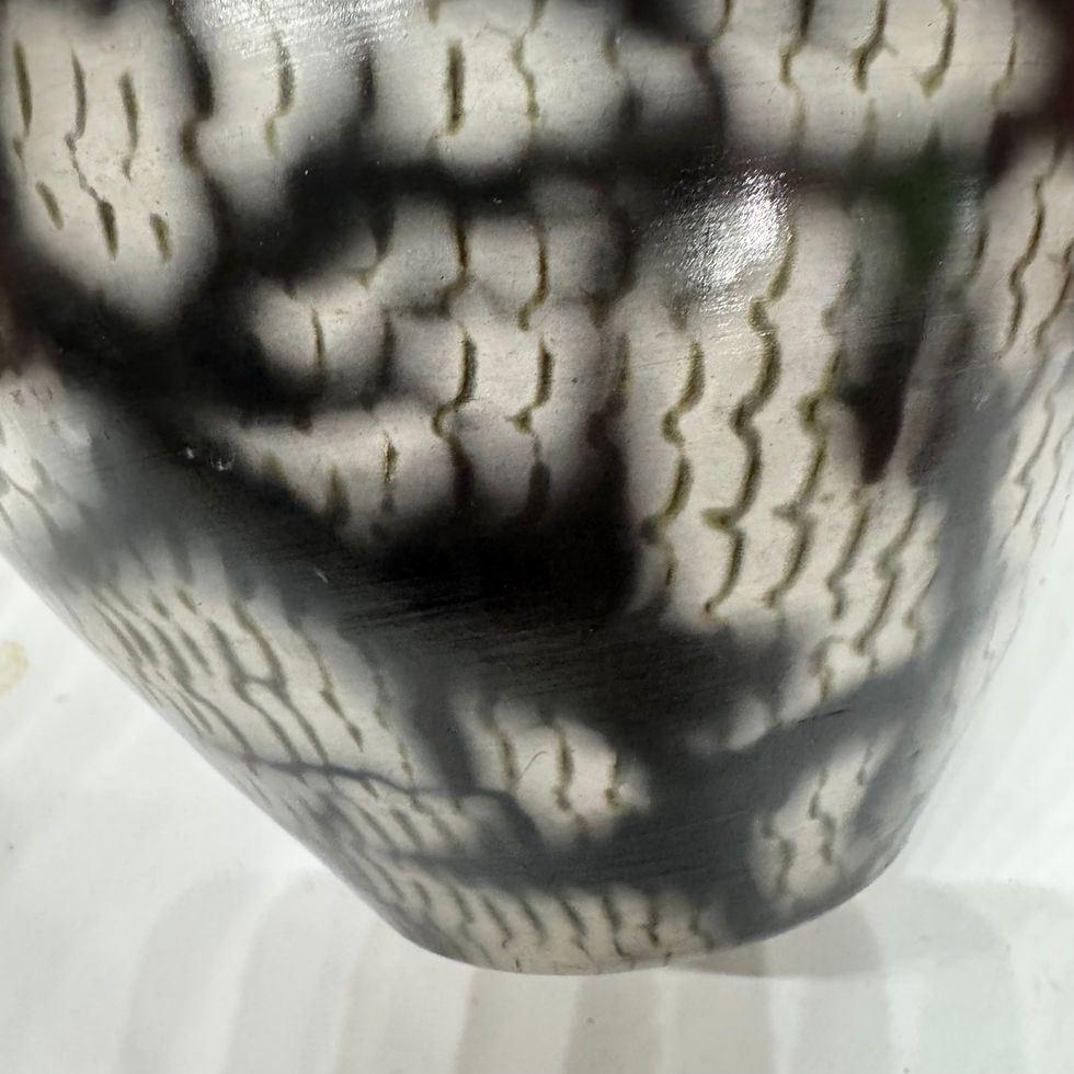 Thumbnail: Saggar fired Vase 7.25“ x 7“