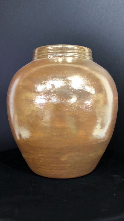 Thumbnail: Gold Luster Vessel 5 3/4" x 5 1/2"