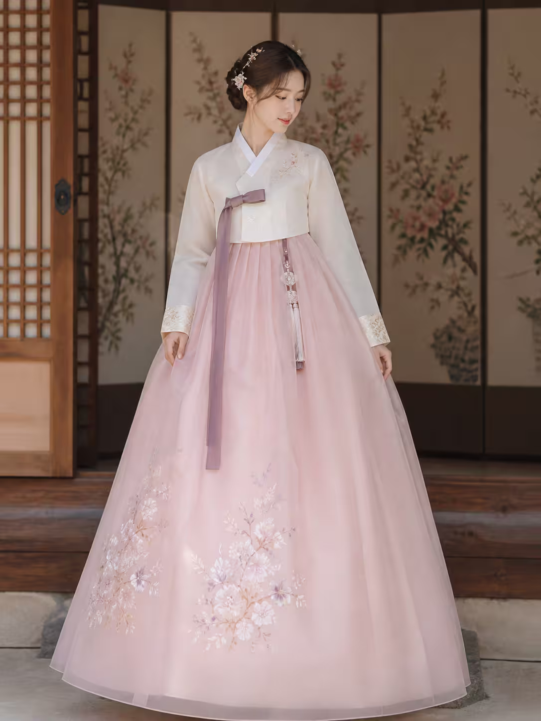 hanbok féminin tenue traditionnelle coréenne