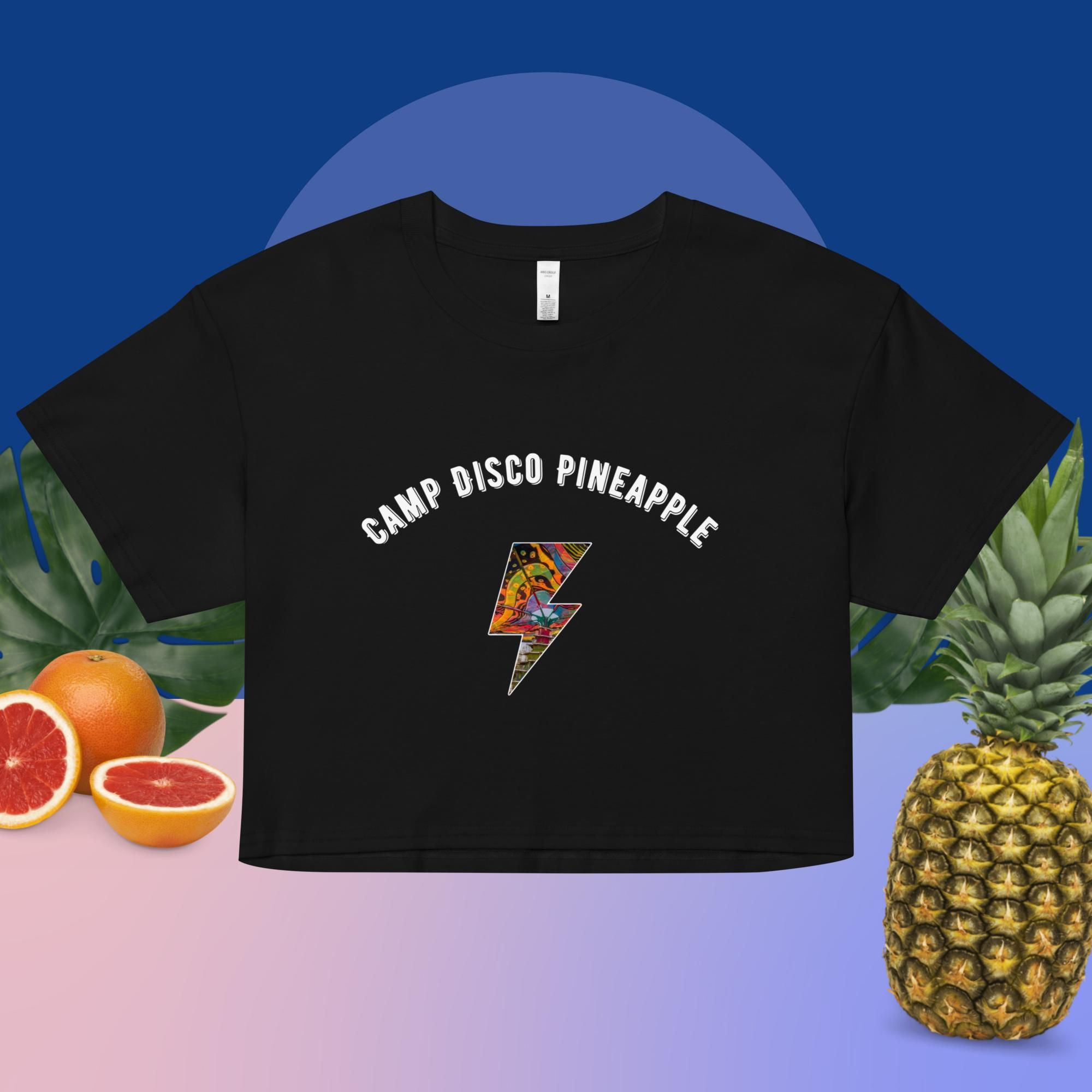 Camp Disco Pineapple Crop Top