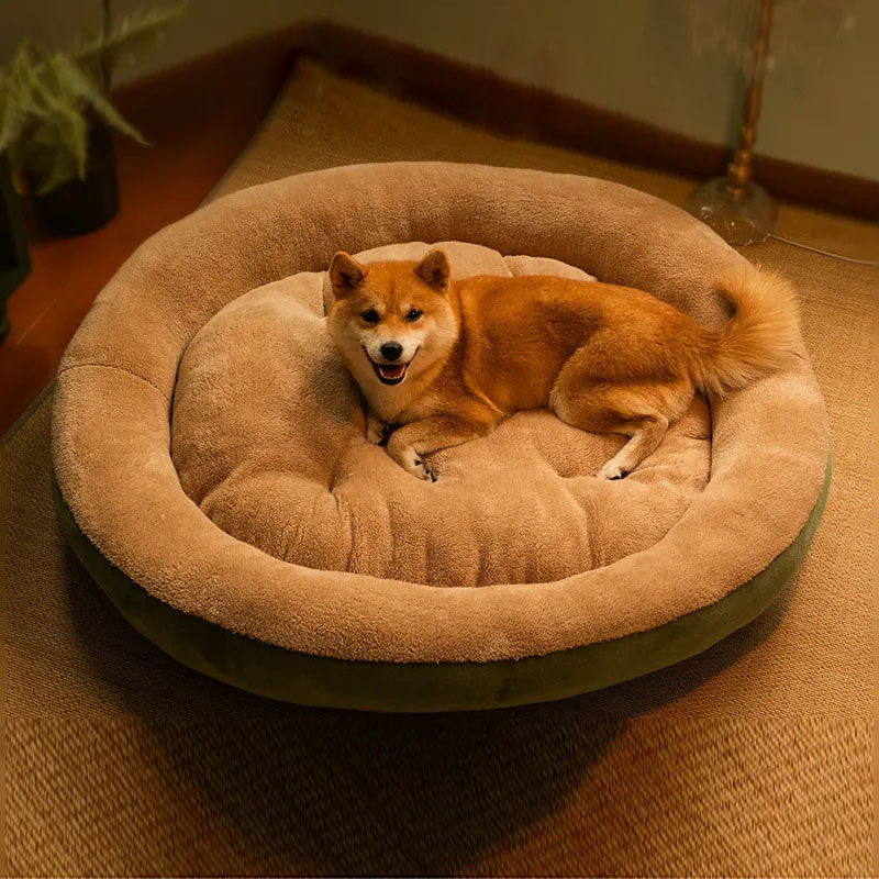 Cozy Plush Round Pet Bed
