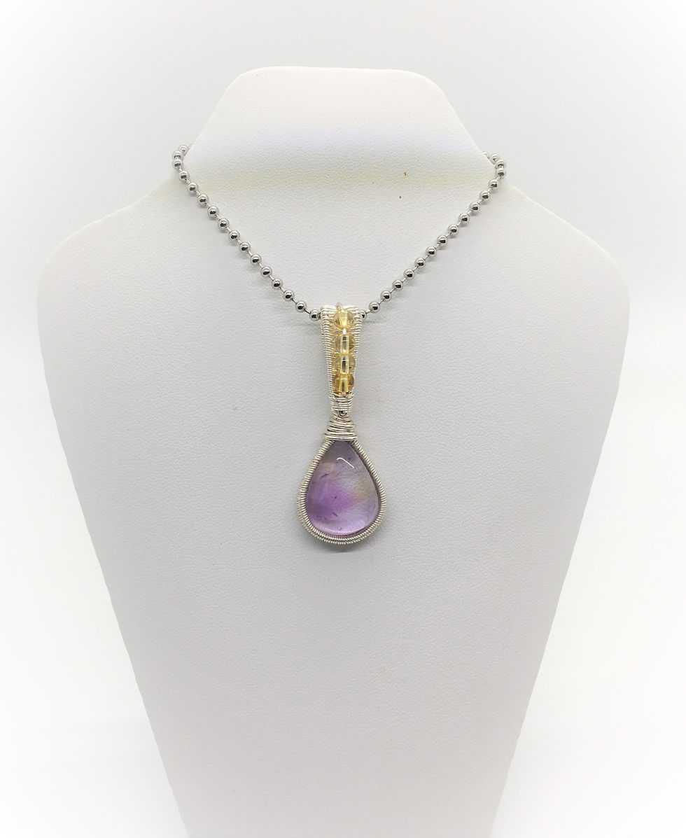 Thumbnail: Ametrine & Citrine Pendant (C368)